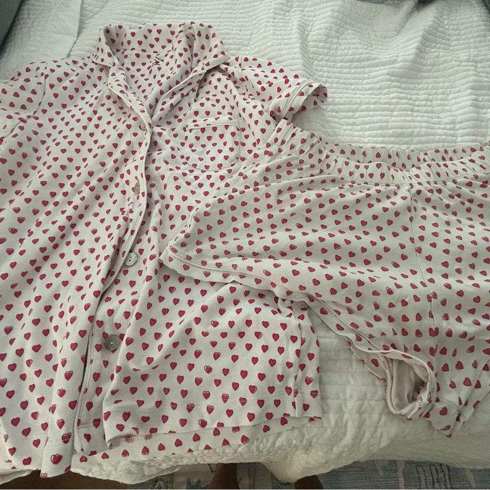 Roller Rabbit Heart Print Pajama Set